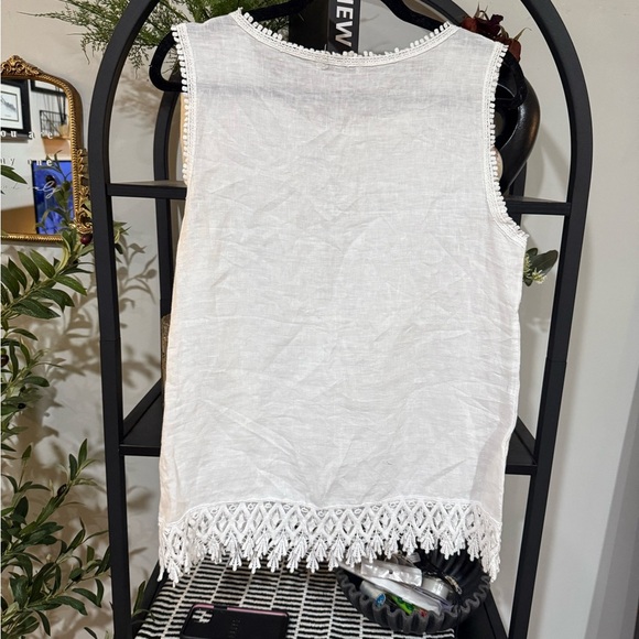 Valentina Naldi Made in Italy Linen Sleeveless Top Size Small - Picture 6 of 6